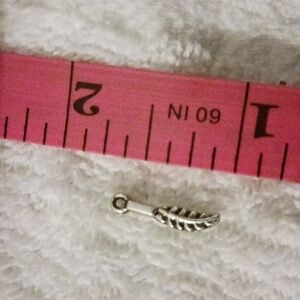 NWOT - Tibetan Silver Pendant Charms for Jewelry - Feather